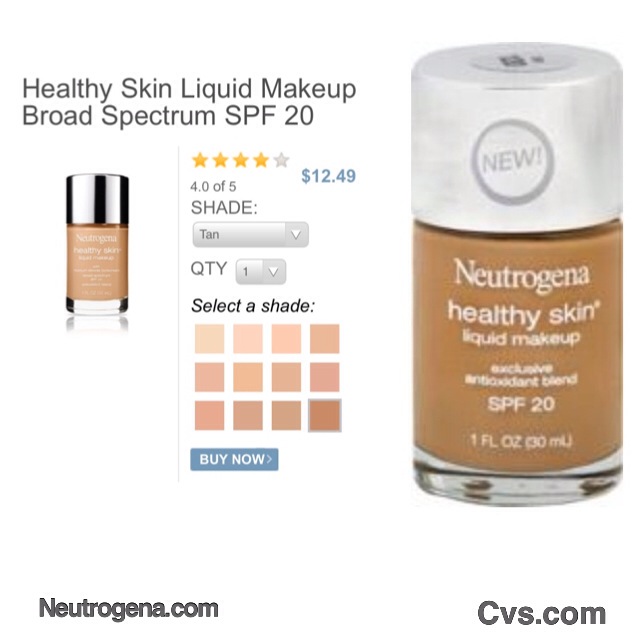 Neutrogena Makeup Color Chart